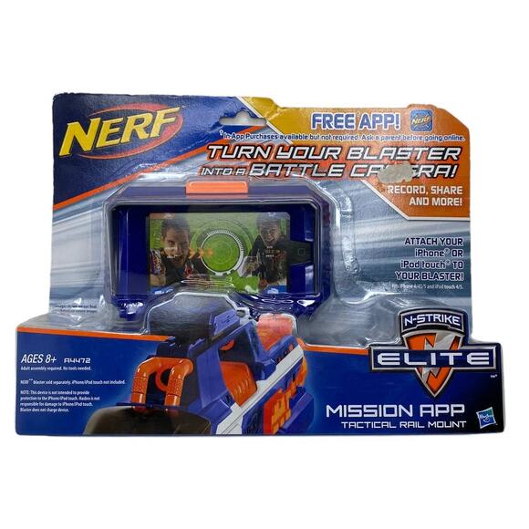 NERF Mission App Tactical Rail Mount N-Strike Elite Series Hasbro New In Box - Picture 8 of 8